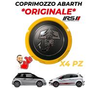 X4 COPRIMOZZO ABARTH ORIGINALE FIAT 500 PUNTO EVO 52108984