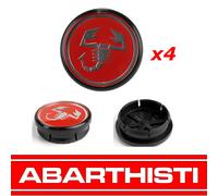 x4 coprimozzo ROSSO ABARTH 595 competizione ricambio originale abarth 5189144