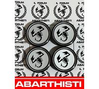 x4 coprimozzo SILVER ABARTH 595 competizione ricambio originale abarth 51892003