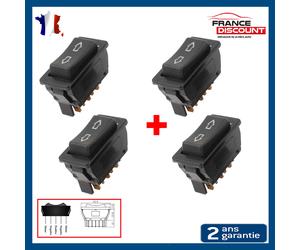 X4 Interruttori Alzavetro Elettrico Universale 5 Terminali - 12 Volt