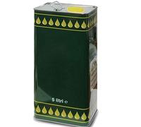 x4 Lattina latta in metallo per olio contenitore 5lt con tappo e maniglia 0801