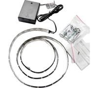 X4-LIFE 701501 Kit completo striscia LED con porta batterie 4.5 V 1 m Bianco c