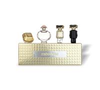 x4 Women's Miniatures Gift Set - Landy Million 5ml: miele, arancia amara, lampone, neroli, fiori d'arancio, gelsomino, gardenia e patchouliL'eau de parfum Lady Million di Paco Rabanne è una fragranza