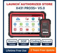 X431 PRO3S + V5.0 LANCIO Strumenti diagnostici per auto Mappa topologica Codifica bidirezionale DBScar VII VCI CAN FD DOIP Auto OBD OBD2 Scanner