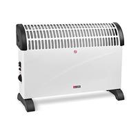 X4LIFE Convettore con funzione turbo, 3 livelli di regolazione del calore 750 W, 1250 W e 2000 W, radiatore elettrico, protezione contro il surriscaldamento con spia di controllo, riscalda fino a 25