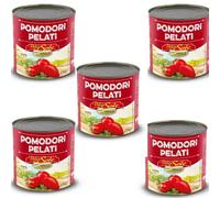 X5 Confezioni POMODORI PELATI INTERI IN SUCCO DI POMODORO 2,5kg a confezione
