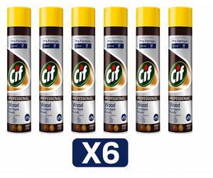 X6 CIF PROFESSIONAL LUCIDANTE MOBILI LEGNO 400ML SPRAY WOOD POLISH PRO FORMULA