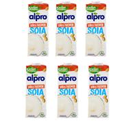 X6 Confezioni ALPRO Senza Zuccheri, Bevanda alla Soia 100% Vegetale Codice D