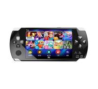 X6 Console di gioco portatile retrò con oltre 1500 giochi integrati, schermo HD da 4,0", 20 emulatori, console emulatore portatile compatibile con uscita TV, riproduzione video e musica (nero)