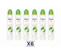 Dove deodorante Spray 250 ml- [confezione da 3] Go Fresh con cetriolo e te verde