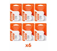 X6 ELMEX Filo Interdentale Non Cerato 50m Menta - Kit Convenienza