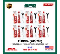 X6 Elring Dirko HT 705.708 Guarnizione Sigillante 70ml Rosso 315 Gradi IN Motore