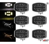 X6 Per Scania Volvo DAF Man 24v 10'' Jumbo Nebbia Pois Luce LED DRL Combo HQ E9