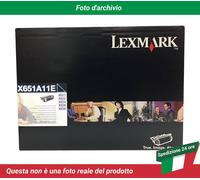 X651A11E Lexmark X651DE Cartuccia del Toner Nero