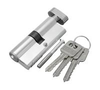 X70 SilverTone Cilindro Hardware Serratura for porta di sicurezza domestica in alluminio for interni Serratura for interni in alluminio Sicurezza sicura