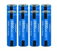 X8 14500 MINI STILO AAA 3800MAH 3,7V SALDABILE LAMELLE PACCO BATTERIA