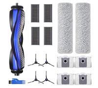X8 Accessori di Ricambio Compatibili con ECOVACS DEEBOT X8 PRO OMNI/X8 OMNI Robot Aspirapolvere, 1 Spazzola Principale, 4 Filtri, 4 Spazzole Laterali, 2 Panni Roller, 4 Sacchetti Antibatterici