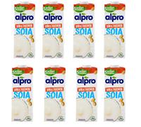 X8 Confezioni ALPRO Senza Zuccheri, Bevanda alla Soia 100% Vegetale Codice D