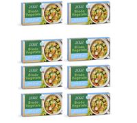 X8 Confezioni Dado vegetale per brodo con -30% di sale 20 cubi a confezione