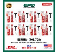 X8 Elring Dirko HT 705.708 Guarnizione Sigillante 70ml Rosso 315 Gradi IN Motore