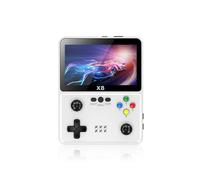 X8 Retro Game Console 4inch IPS Screen Handheld Game Player White