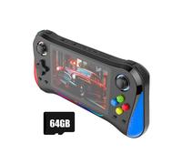 X8M Retro Video Handheld Game Console 64GB 20000+ Games 4.5inch IPS Screen Support Multiple Emulators Black, , Red