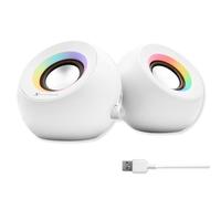 X9 Performance Altoparlanti per computer con Bluetooth, USB e AUX, connessione tripla modalità, doppio driver da 2,2", illuminazione RGB, toni colorati per lavoro e gioco, altoparlanti Bluetooth per
