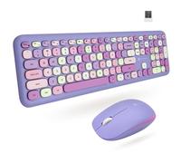 X9 Performance Combo colorido de teclado y mouse - Conectividad inalámbrica de 2.4 G - Transforma tu espacio con un bonito ju
