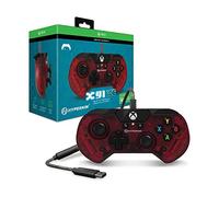 X91 Ice Wired Controller for Xbox One/ Windows 10 PC (Ruby Red) - Hyperkin - Officially Licensed by Xbox