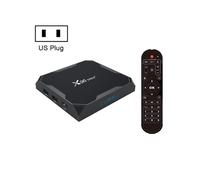 X96 Max+ 4K Smart Set-Top Box, Android 9.0, S905X3 Quad-Core, 4Gb+32Gb, supporta Lan, Av, Wi-Fi 2.4G/5G, USB X2, scheda TF, standard USA. :Spina USA