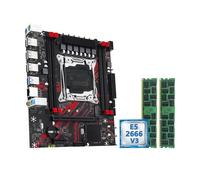 X99 PR8 Motherboard Set Kit With LGA2011-3 E5 2666 V3 CPU And DDR3 2 * 16GB Memory combo(Motherboard+CPU)