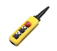 XAC-A4713 Interruttore di controllo del pulsante della gru antipioggia for paranco su e giù, sinistra e destra, arresto di emergenza, giallo Controls Switches