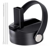 XACIOA Coperchio con cannuccia compatibile con Hydro Flask a bocca larga (340,2 g, 510,3 g, 623,7 g, 680,4 g, 907,2 g, 1,134 g, 1,814 g), coperchio con cannucce, accessori per bottiglie d'acqua,