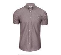 Xact Camicia da Uomo a Maniche Lunghe o Corte con Colletto Button-Down in Oxford, vestibilità Regolare