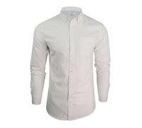 Xact Camicia Oxford Uomo, Colletto sotto i Bottoni, Maniche Lunghe (White) M