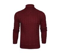 Xact Maglione Collo a Rullo Polo in Maglia a Trecce per Uomo