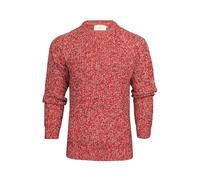 Xact Maglione Torsione Girocollo a Maglia Grossa con Maniche Raglan per Uomo (Red) XL