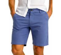 Xact Pantaloncini Uomo Chino Bermuda Cotone Stretch Regolare Pantaloni Corti Estivi Casual Golf Eleganti Tasche Zip Twill Leggeri Vacanza Lavoro (Blue Horizon) 42
