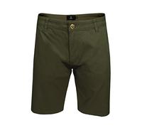 Xact Pantaloncini Uomo Chino Bermuda Cotone Stretch Regolare Pantaloni Corti Estivi Casual Golf Eleganti Tasche Zip Twill Leggeri Vacanza Lavoro (Khaki) 38