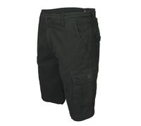 Xact Uomo Pantaloncini Cargo in Twill di Cotone, vestibilità Regolare (Black) 34