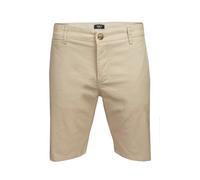 Xact Uomo Pantaloncini Chino in Misto Lino Sartoriale Premium (Sand) 36