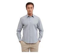 Xacus - Camicia Lino Celeste Regular Stile Unfold - - Shirts - Uomo - Grigio - M