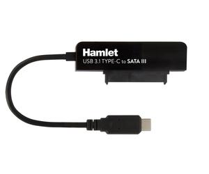 XADTC-SATA Hamlet Adattatore USB 3.1 Type-C to SATA III per collegare hard disk
