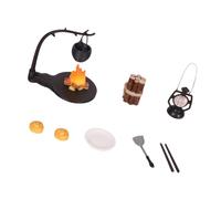 XAGMODSHN 1/12 Scala Piccola Legna da ardere Stack per Fiaba Paesaggi Campeggio Dettagliato Artigianato Forniture per Paesaggi in Miniatura Legna da ardere Playset per case delle bambole