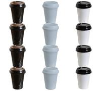 XAGMODSHN 1:12 Tazza di caffè in miniatura Tazze di caffè inganno bambini Da asporto Cucina Case delle bambole realistiche Da asporto