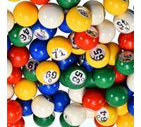XAGMODSHN 100Pcs Multicolor Bingo Balls Lotteria Palle Per La Scuola E Attività Comunitaria Leggero E Luminoso Gioco Bingo Balls