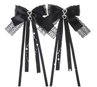 XAGMODSHN 1Pair Fiocchi Del Nastro Fermagli Dei Capelli Unici Colori Solidi di Modo Hairpieces Accessori Eleganti Per Le Femmine