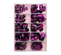 XAGMODSHN 240x/scatola unghie artificiali unghie finte premere sulle unghie coperture complete bastone sulle unghie unghie corte unghie finte decorazioni manicure