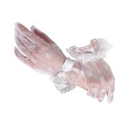 XAGMODSHN 2pcs Bride Mittens Driving Gloves Lace Glove Shawl Sunscreen Lolitas Mittens Enhancing Wedding Attires Evening Party Gloves
