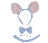 XAGMODSHN 3/4/5 pz costumi per bambini orecchie fasce coda papillon guanto tutus gonna Halloween Cosplay animali accessori cosplay animale costume